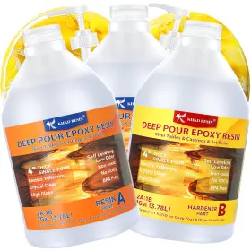 Khkd Resin K-deep-pour-d-3 Epoxy Deep Pour 1.5 Gallon 2-4 Inch Crystal Clear For