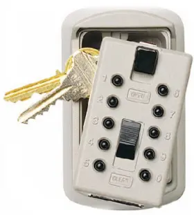 001370 Kidde Safety 6 Pack Lock Box Key Safe White