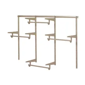 244975 Knape & Vogt And 6 Ft. Closet Culture Kit Champagne Nickel