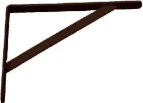 Knape & Vogt Mfg Co 029274203979 10 Pack 300mm 12- Inch Black Heavy-duty L-bracket 208 Blk 300