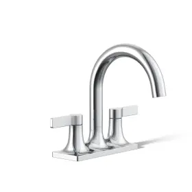 K-28124-4-cp Kohler 28124-4-cp Venza Centerset Bathroom Sink Faucet 3-hole 1.2 Gpm