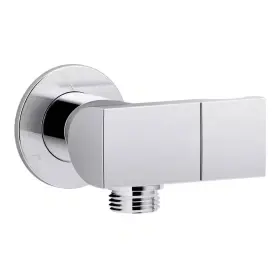 Kohler 445029757734 1/2 Inch Metal 90-degree Npt Wall-mount Supply Elbow With Check Valve And Hand Sh