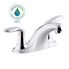 K-15240-4ndra-cp Kohler Two-handle Centerset Bathroom Sink Faucet 1.2 Gpm Almond