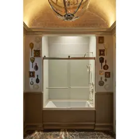K-706004-l-abv Kohler 62 Inch X56-5/8 -59-5/8 Bath Door Towel Bars 1/4 Glass Bronze