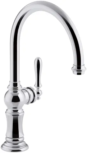 K-99263-cp Kohler Artifacts Swing Spout Single-handle Standard Kitchen Faucet In Polished Chrome