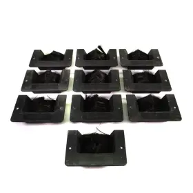K10077 Koldlok Lot Of 10 Mini Brush Raised Floor Panel Grommets For Cables