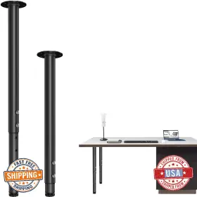 B0cpp5q6yv Komohom Adjustable Metal Table Leg 32-51 Inch Furniture Set Desk Workbench