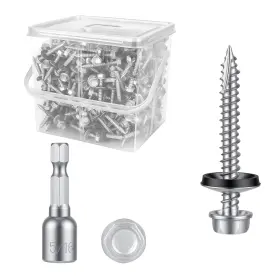 Knwj-zgls-10-1-1-2-330pcs Kryonix Metal Roofing Screws #10 X 1-1/2 Inch 330pcs Hex Head