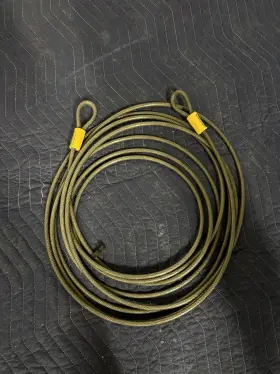 B000lf86ic Kryptonite Kryptoflex 3010 Double Loop Security Cable 30ft 10mm Braided Steel