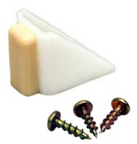 2155ppk1 L E Johnson Bypass Door Bump Stop White 1- Inch