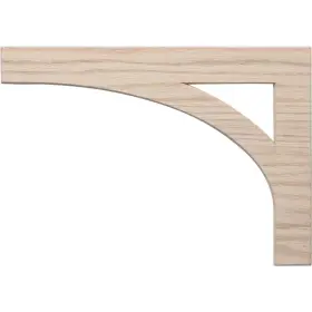 L.j. Smith Stair Parts 313040714760 #54 8.125 Inch X 11.50 0.25 Birch Bracket Left