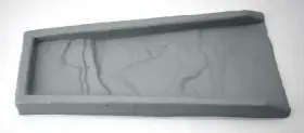Lake Lite Rock 857280002039 Rain-run Downspout Splash Block Rugged Plastic Gray Lan Garden