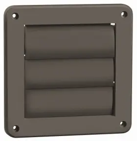 2677b Lambro 039899026778 12 Pack - 4 Inch Exhaust Wall Louvered Vent Brown Plastic