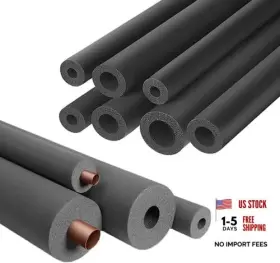 Lanbeautify 616943707908 Pipe Insulation Foam Tube - Tubing For Ac Unit Guitar 3/4 Inch Id X 3/8 Tk