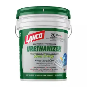 Lanco 744759824882 Urethanizer 5 Gal. 100% Acrylic Urethane Elastomeric White Reflective Roof Seale