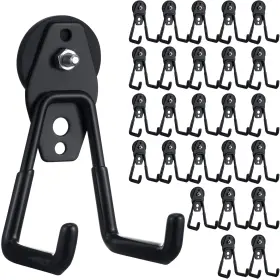 Landhoow B0f37sfl7s 26 Pcs Large Magnetic Hooks Heavy Duty Garage Magnet Strong