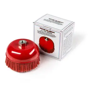 Langeman 883662001383 6 Inch Cup Brush Nylon Filament 5/8 -11 Thread 2500 Max.rpm