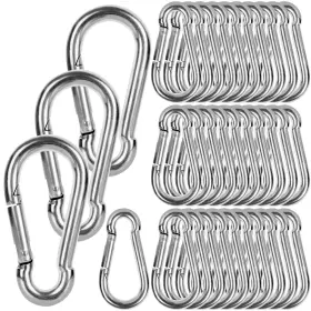 Af-60 Laniakea 60 Pack 2.4inch Carabiner Clip Spring Snap Hook M6x60mm Small Carab