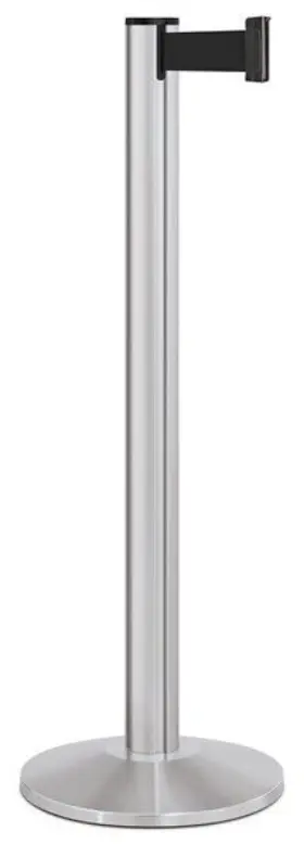 10ftbelt Lavi Industries 50-3000m/a/sa/wc/bk 2pk Barrier Post With Silver 40 Inch