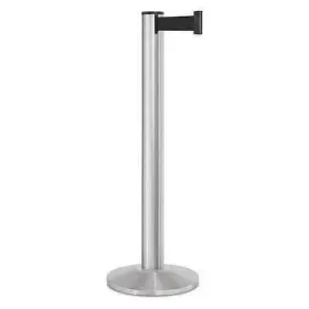 50-3100a Lavi Industries 50-3100a/sa/bk Barrier Post Steel Satin