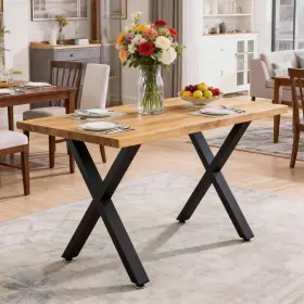 Lbslmjb B0bmv9vdyr 28 Metal Dining Table Legs Set Of 4 - Heavy Duty Steel X-frame Desk