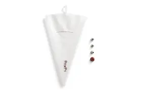 0650040b04m017 Lekue L Ku Reusable 5 Piece Set 15.7 X 8.9inch Piping Bag Clear