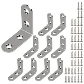 Uslef00024-40 Leliafleury 40 16 10pcs Right Angle Bracket 40mm X Stainless Steel Corner Brace L Shaped B