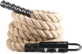 Gymrope-3.8x5 Letsgood Gym Fitness Training Climbing Ropes - Indoor 1.5&apos &apos X 16 Feet Brown