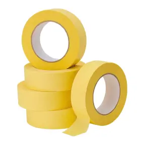 Lichamp Mts0536-yl 5-pack Automotive Refinish Masking Tape Yellow 36mm X 55m Cars Vehicles