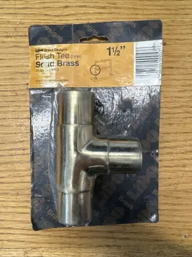 Ec8-3 Lido 842594001724 Rail Systems Solid Brass Ball Tee 1 1/2 Inch