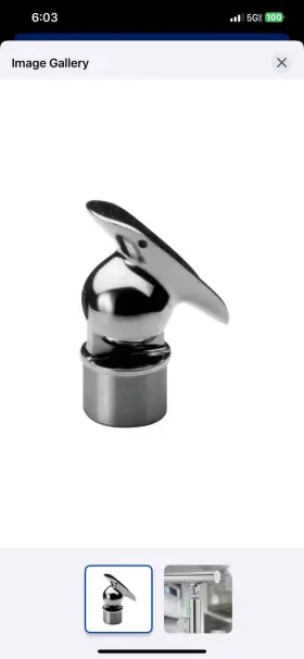 Lb-44-821 Lido Designs Lb-44-821/1h 2-in X Satin Stainless Steel Saddle