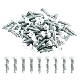 Lif230324007 Lifcratms 120pcs White Pan Head Screws #8 X 3/4 Inch Self-tapping