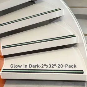 Sand-tread-2x32x20p-glow Lifegrip Stay On Track Anti Slip Traction Treads With Glow In Dark Stripe 20-pack 2 Inch X 3