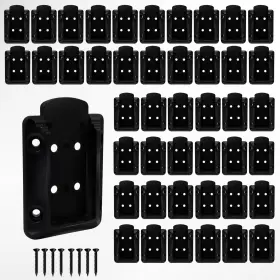 Fbas37 Lifgarfe 40pcs Deck Railing Connector Brackets Fit For 2x4 Black