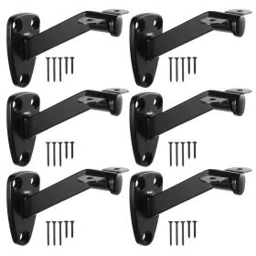 698953 Limbeuuu 6 Pack Handrail Stair Brackets Heavy Duty Hand Rail Bracket For Stairways Han