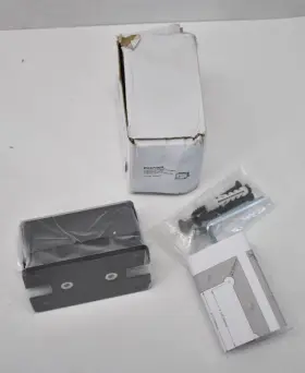 R037mbl Link Hardware Shower Hinge Round H Back Plate Matte Black Finish