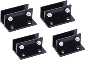 Linshi 445015377342 Glass Clamp Holder Aluminum Alloy Bracket Glas