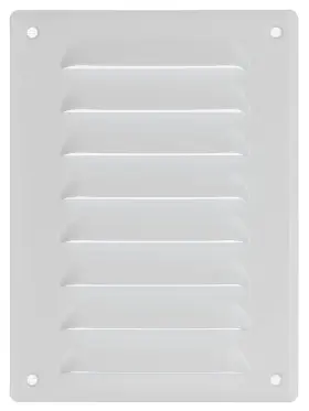 Mr-1419 Lirast 4x6 Vent Cover With Mesh - White Ac Ventilation Register For Outdoor And Indo