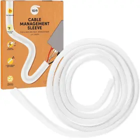 Livaia 260754841304 Cable Sleeve Self-closing White Tidy For Better Desk Man