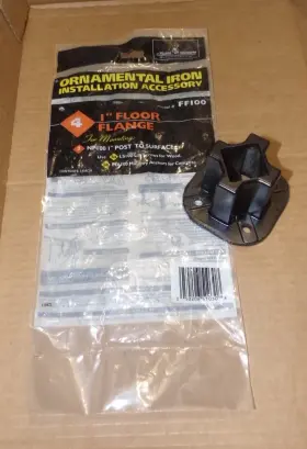 Ff100 Ll Building Products Inc Gafmc Village Ironsmith 1 Inch Floor Flange Railing Post To Surface Ornamental Iron