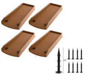 Lostronaut 850009620620 17 Inch Downspout Splash Block And Rain Gutter Extender - 4-pack Di