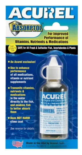 Loving Pets 842982000117 Acurel Llc Absorptol 50-ml Aquarium And Pond Water Treatment Treats 500-gallon