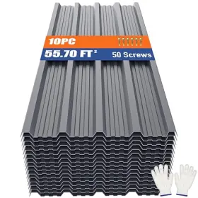 Bk-10pc &lrm Brakki Roofing Panels Corrugated Galvanized Steel Roof With