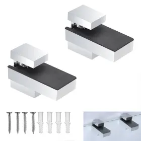 Luant 711102001764 Wood/glass Shelf Bracket For 0.2 Inch To 0.6 Polished Chrome