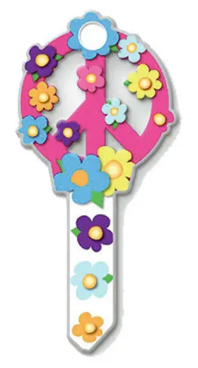 B104k Lucky Line 5 Pack - Key Blank Kw1 Peace Sign -b104k