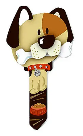 B114s Lucky Line 5 Pack - Key Blank Kwikset Kw1 Dog And Bone Design -b114s