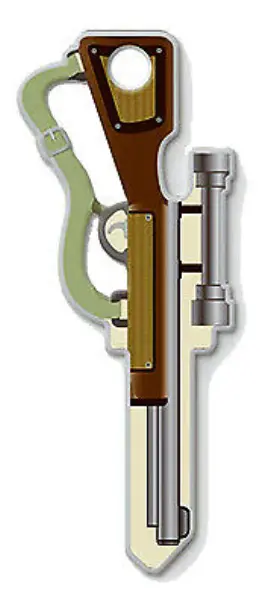 B118k Lucky Line 5 Pack - Key Blank Kwikset Kw1 Rifle Design -b118k