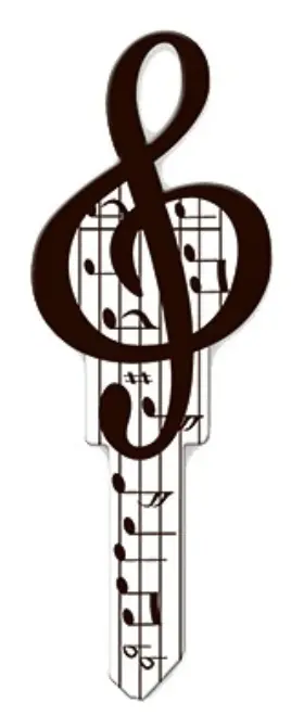 B125s Lucky Line 5 Pack - Key Blank Schlage Sc1 Music Notes -b125s