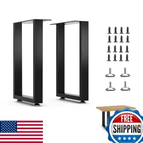 B0bbrwttnb Luffioner 16 Inch Metal Bench Legs Heavy Duty 11 Wide Set