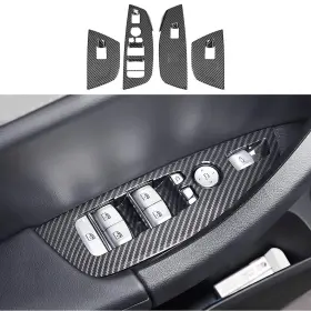 Lunqin 717839812604 Car Door Power Window Lift Switch Protection Decor Panel For Bmw X3 2018-2024